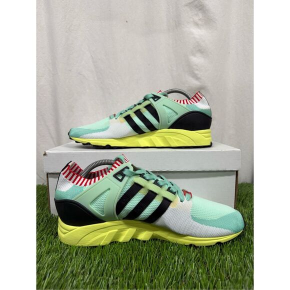 TRIED ON VNDS Size 9.5 - adidas EQT Support RF Primeknit Frozen Green - Picture 3 of 9